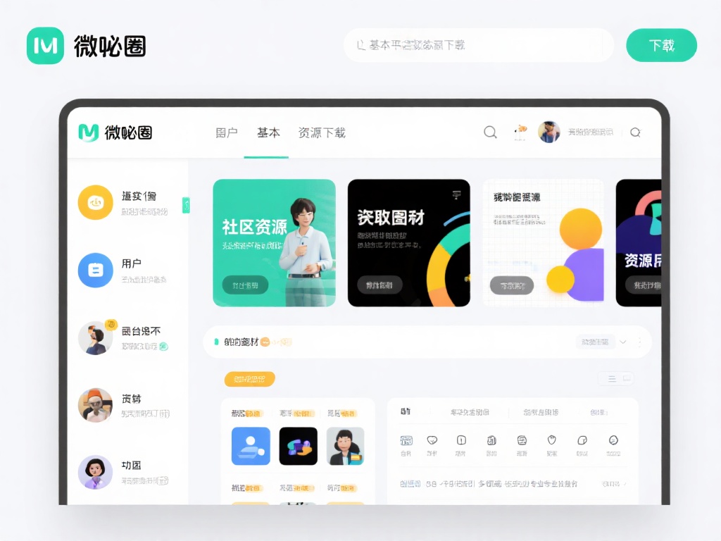 除了基本的资源下载功能，微密圈还融入了社