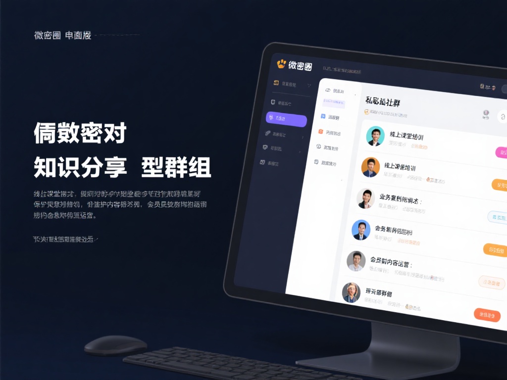 此外，对于知识分享型群组，微密圈电脑版支